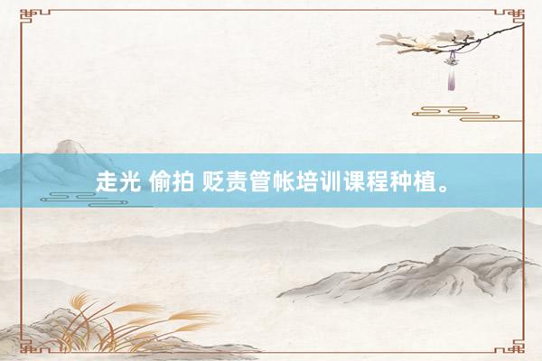 走光 偷拍 贬责管帐培训课程种植。