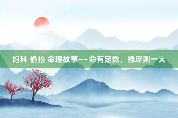 妇科 偷拍 命理故事——命有定数，禄尽则一火